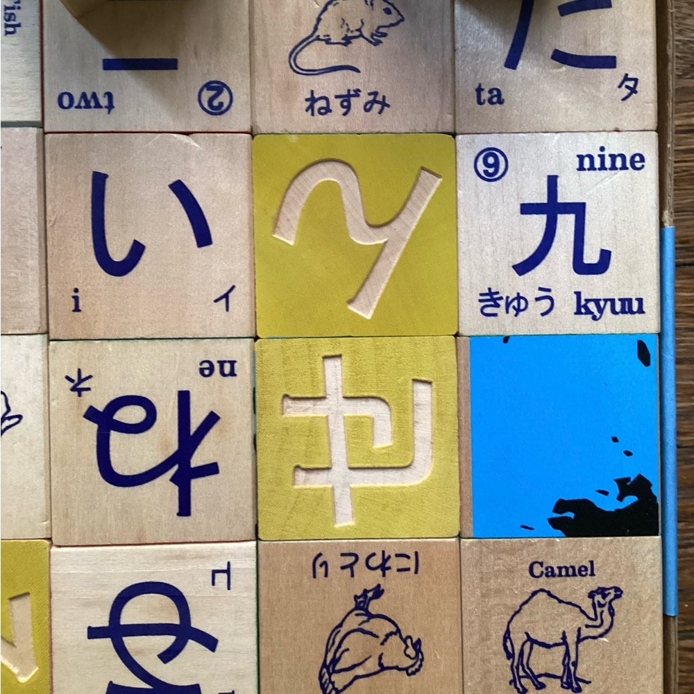 Japanese Character Blocks - Colorful Learning Set - Picture 5 of 8